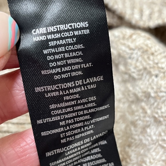 Buffalo David Britton Sweater Mens L Tan Cable Knit Mock Neck 1/4 Button Preppy - Picture 11 of 14